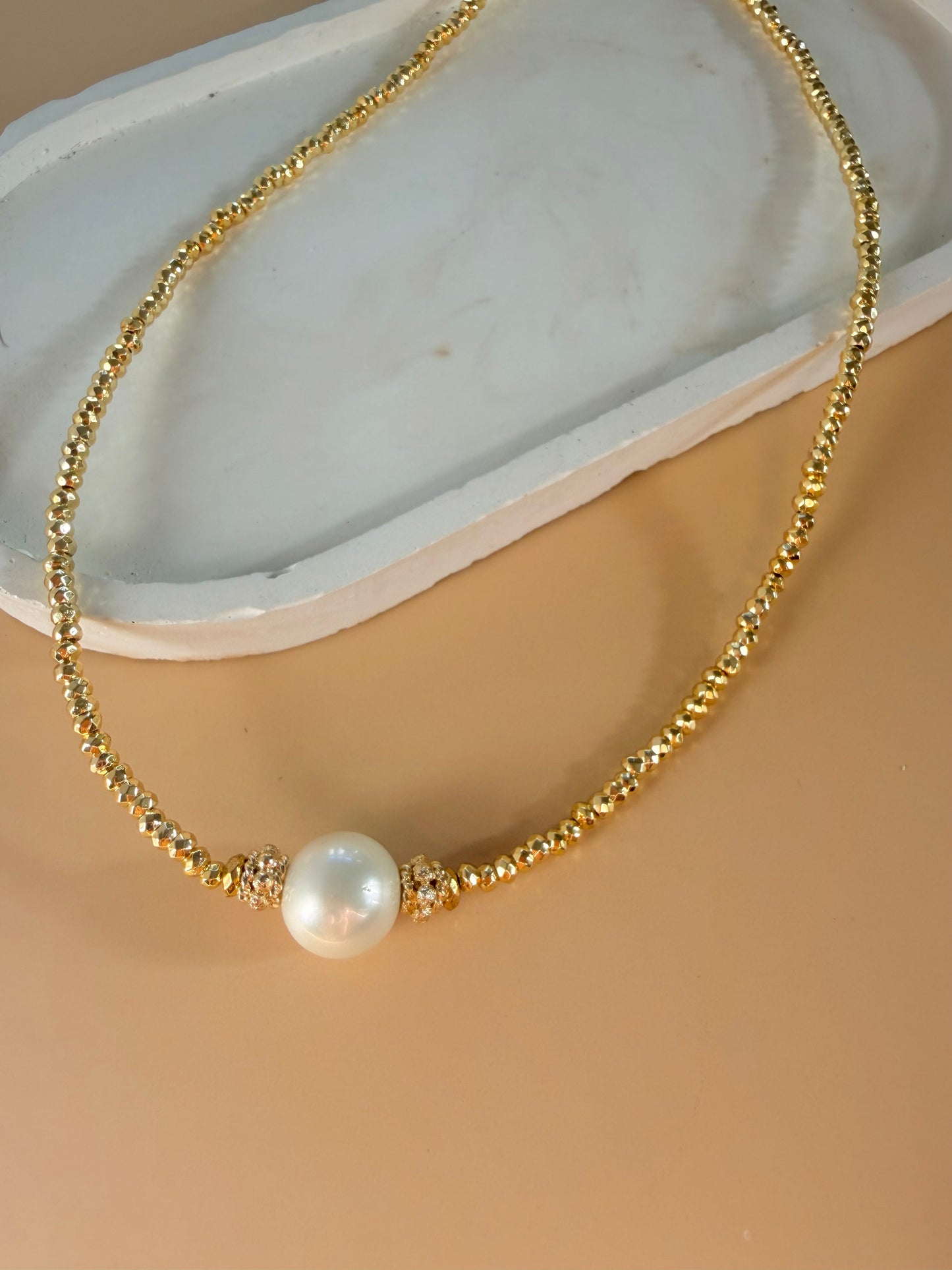Gold Hematite Necklace