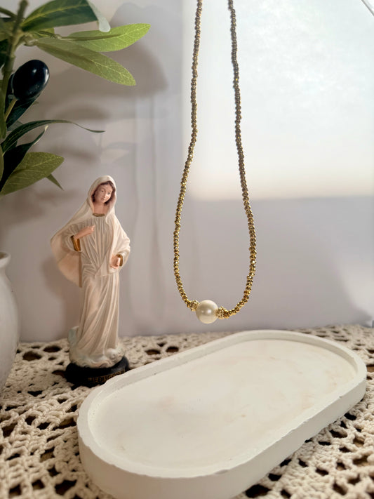 Gold Hematite Necklace
