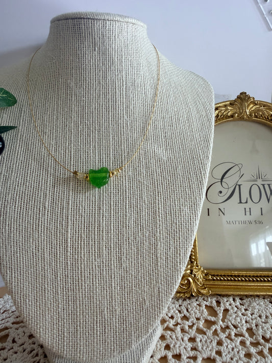 Green Heart Necklace