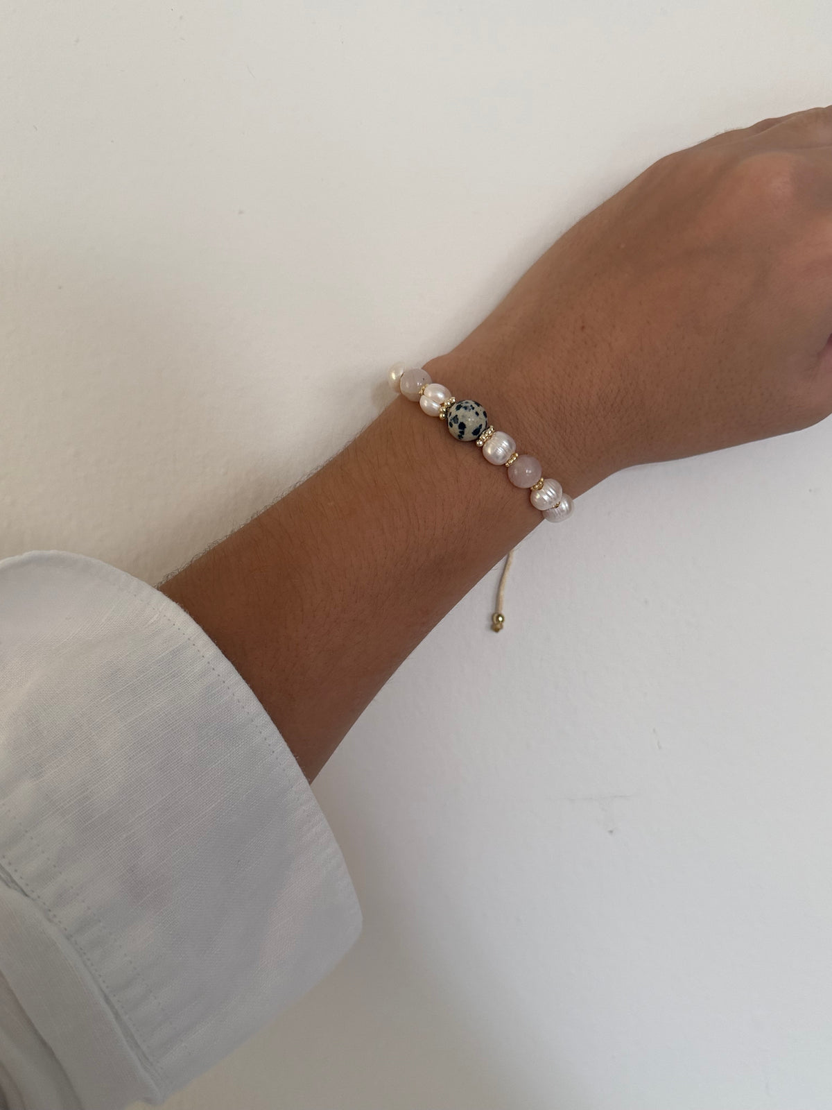 Jaspe y Perla Bracelet